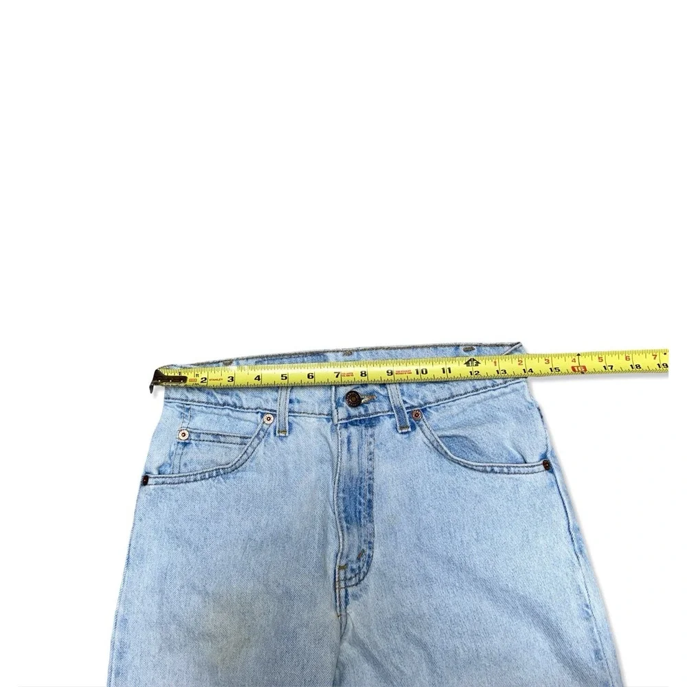 Vintage Levi's 550 Orange Tab Jeans 29x34 Light Blue Relaxed Tapered